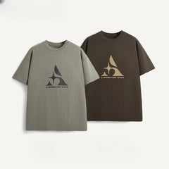 Gothic Textured Printed Oversized T-Shirt