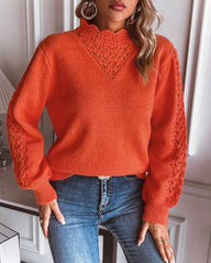 Solid Color Casual Pullover