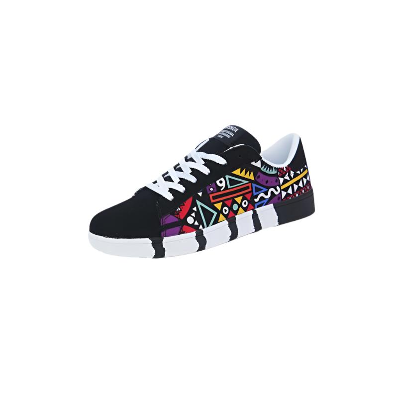 Colorful Graffiti Skateboard Shoes