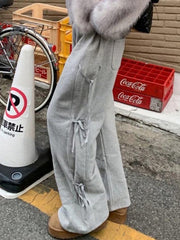 Street Side Bow Tie Sweatpants - HouseofHalley