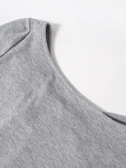 Solid Tie Back Long Sleeve Tee - HouseofHalley