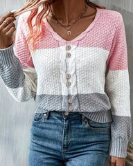 Women's color block pullovers