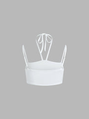 Two Piece Halter Neck Mesh Top