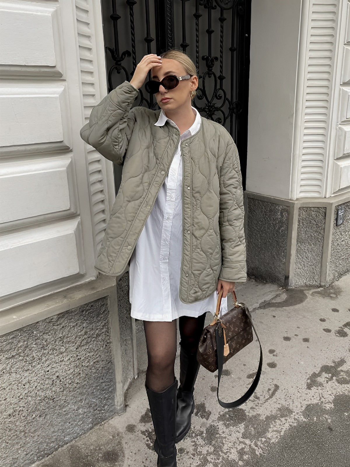 Effortless Quilted Puffer Coat