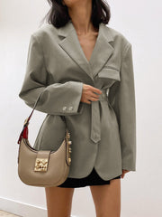 Style Icon Tied Blazer