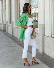 Binx Pocketed Blazer - Green Apple