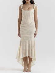 Cesca Vintage Cream Floral Maxi Dress