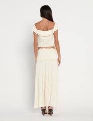 Denali Neutral Bone Top & Skirt Set
