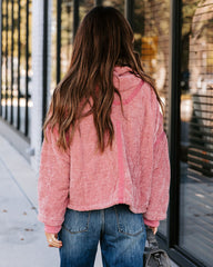 Carey Pocketed Quilted Jacket - Rose Pink