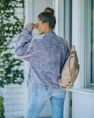 Paddington Distressed Cotton Corduroy Jacket - Lavender