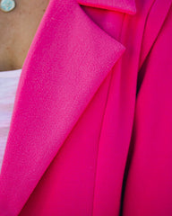 Frisco Pocketed Coat - Hot Pink