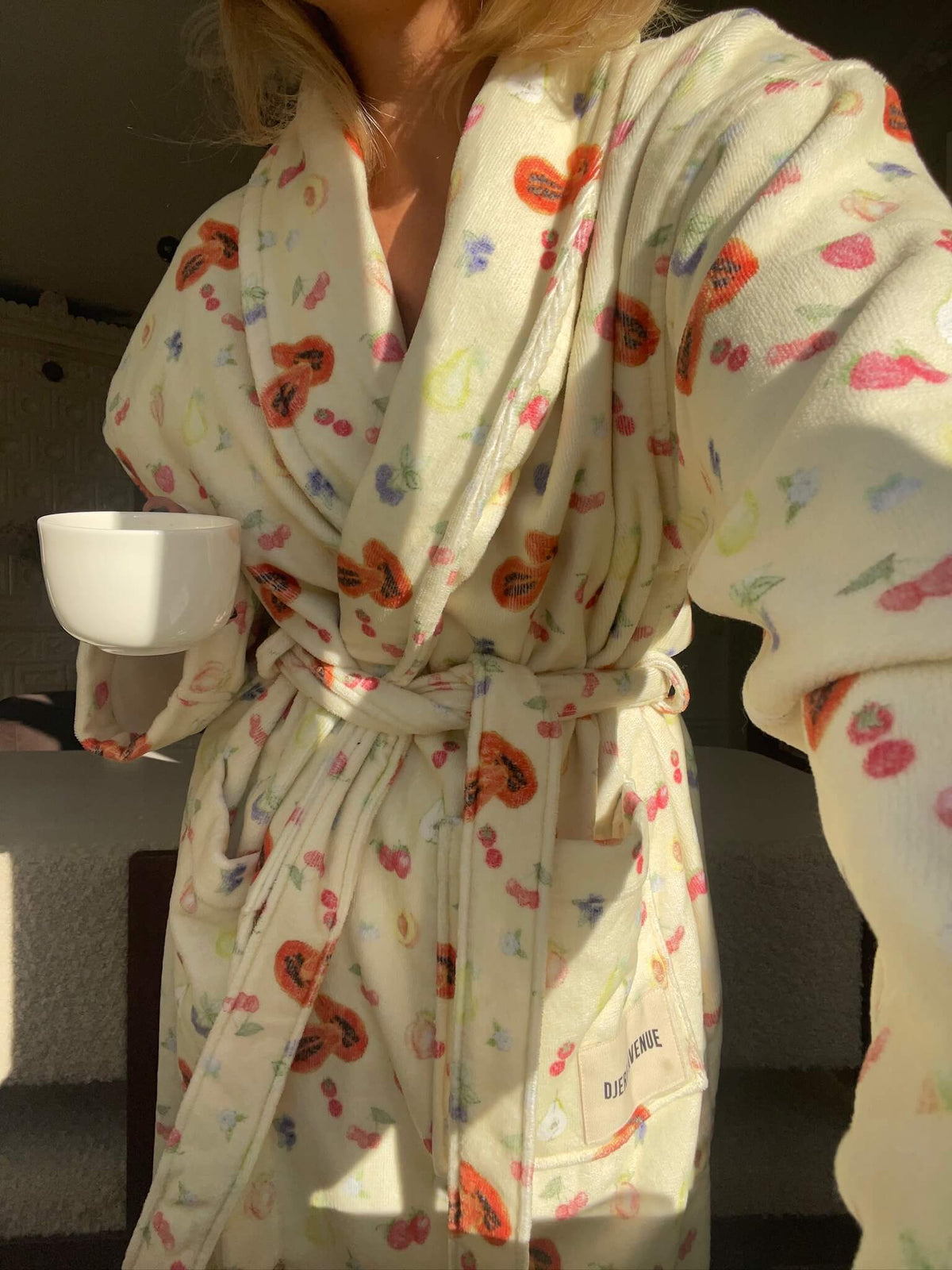 Fruit Print Midi Robe