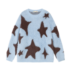 Fur Stars Knitted Sweater