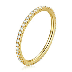 IceLink Twist Sapphire Eternity Band