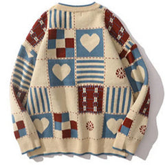 Y2K Love Wave Wool Sweater