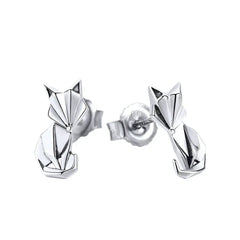 Fox Silver Earrings