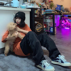 Harajuku Black Streetwear Jeans