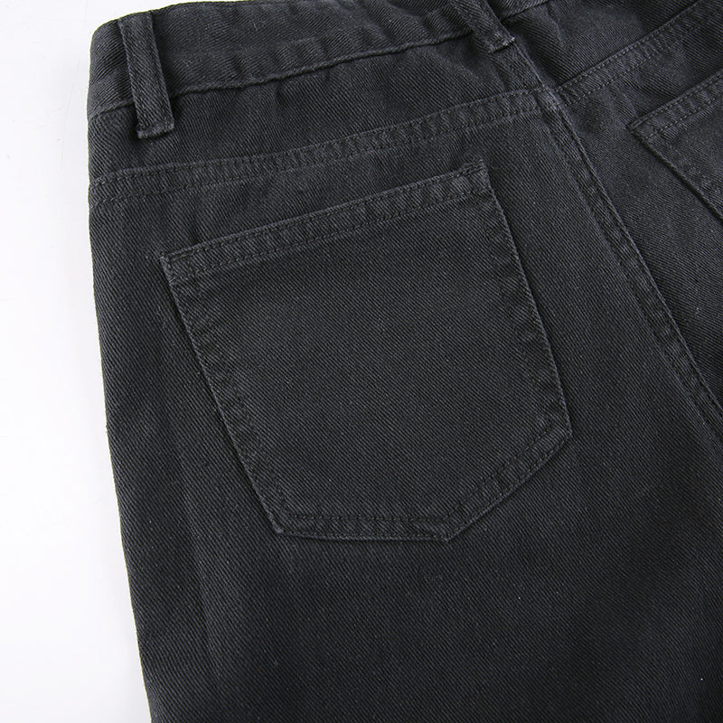 Y2K Gothic  Black Cargo Pants