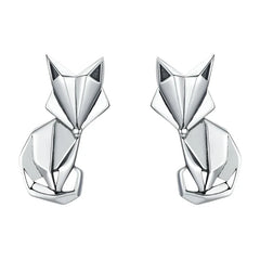 Fox Silver Earrings