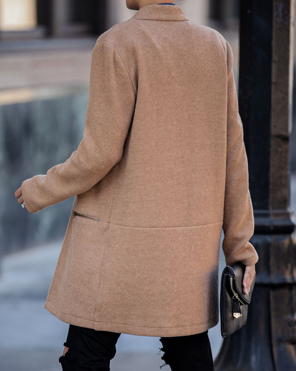 Catalog Pocketed Coat - Camel