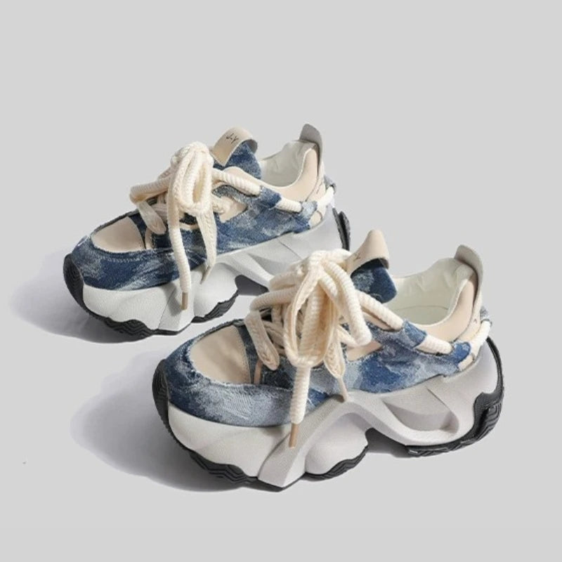 Invista Denim Chunky Sneakers