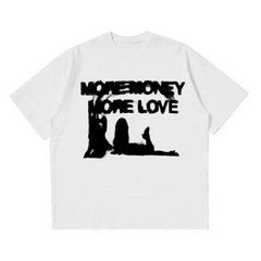 "MORE MONEY MORE LOVE" Y2K Oversized T-Shirt