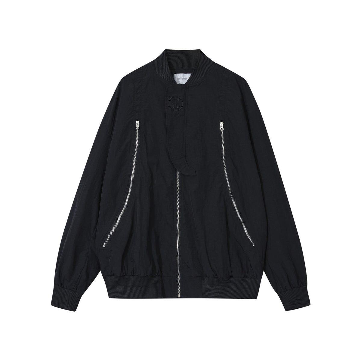 Street Vintage Retro Pleated Zipper Jacket