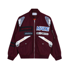 American Street Stamp Letter Racing Jacket