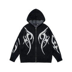 Raven Eyes Zipper Hoodie