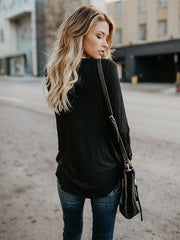 Romance Sleeves V-neck Blouses&Shirts Top