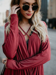 Romance Sleeves V-neck Blouses&Shirts Top