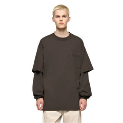 Layered Edge Long Sleeve T-Shirt