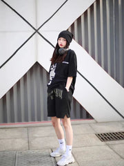 Y2K Anime Girl Oversized Women's T-Shirt