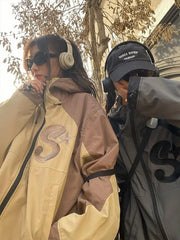 Y2k Vintage Embroidery Windbreaker Jacket