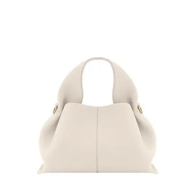 Ladies Cowhide Dumpling Shape Shoulder Handbag