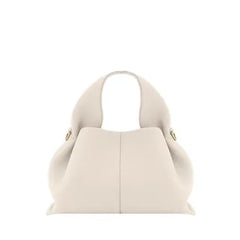 Ladies Cowhide Dumpling Shape Shoulder Handbag