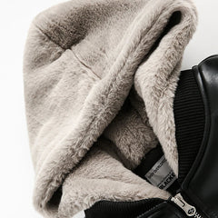 Leather Fake Two Piece Jacket