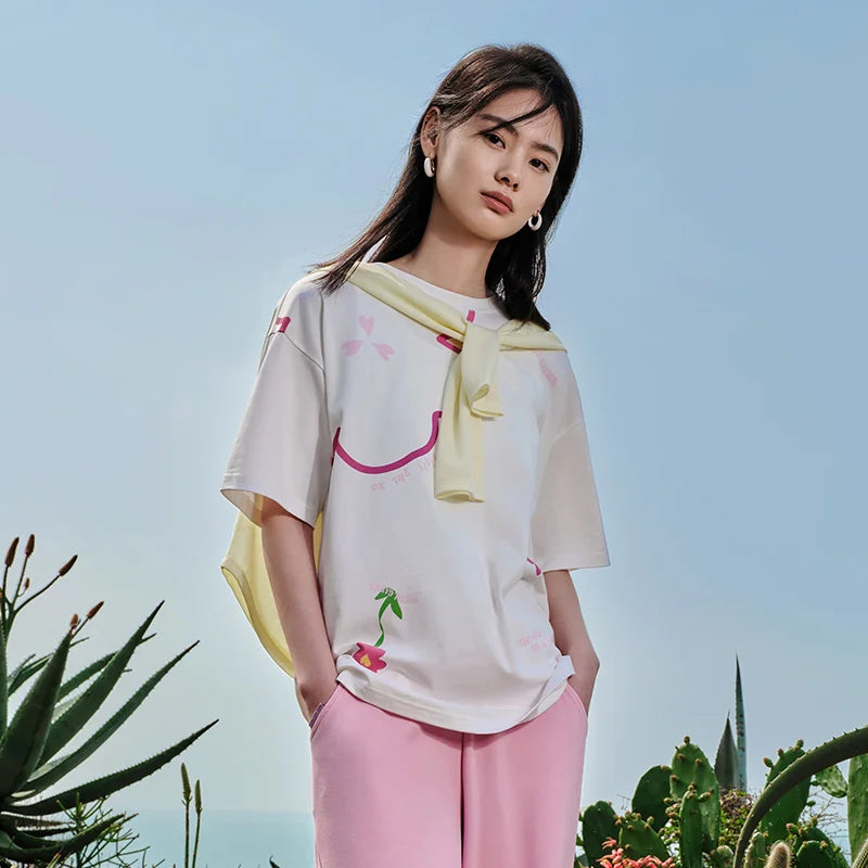 Flower Dress Oversized Women's T-Shirt