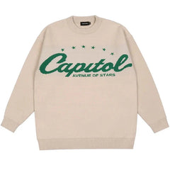 Y2k Capitol Star Sweater