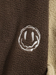 Embroidered Smile Face Jacket
