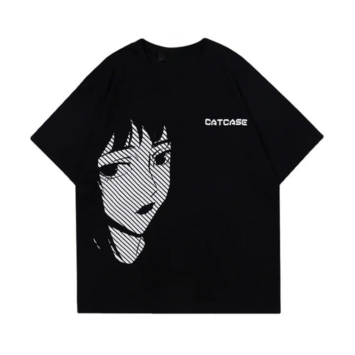 Y2K Anime Girl Oversized Women's T-Shirt