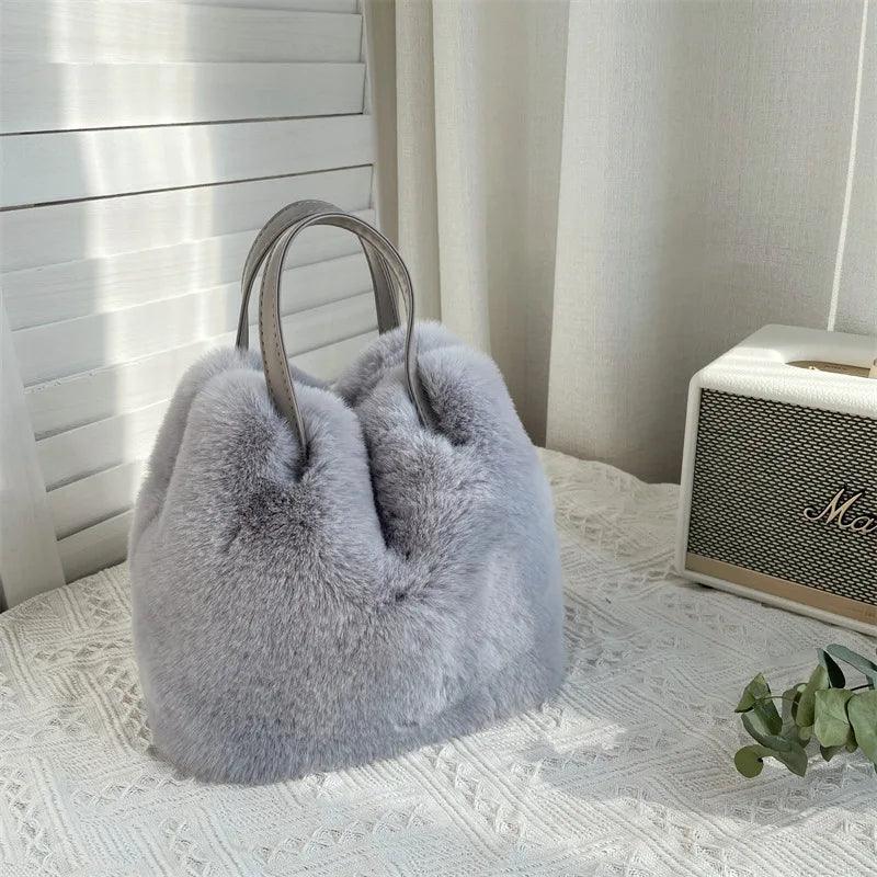 Soft Faux Rabbit Women's Bag
