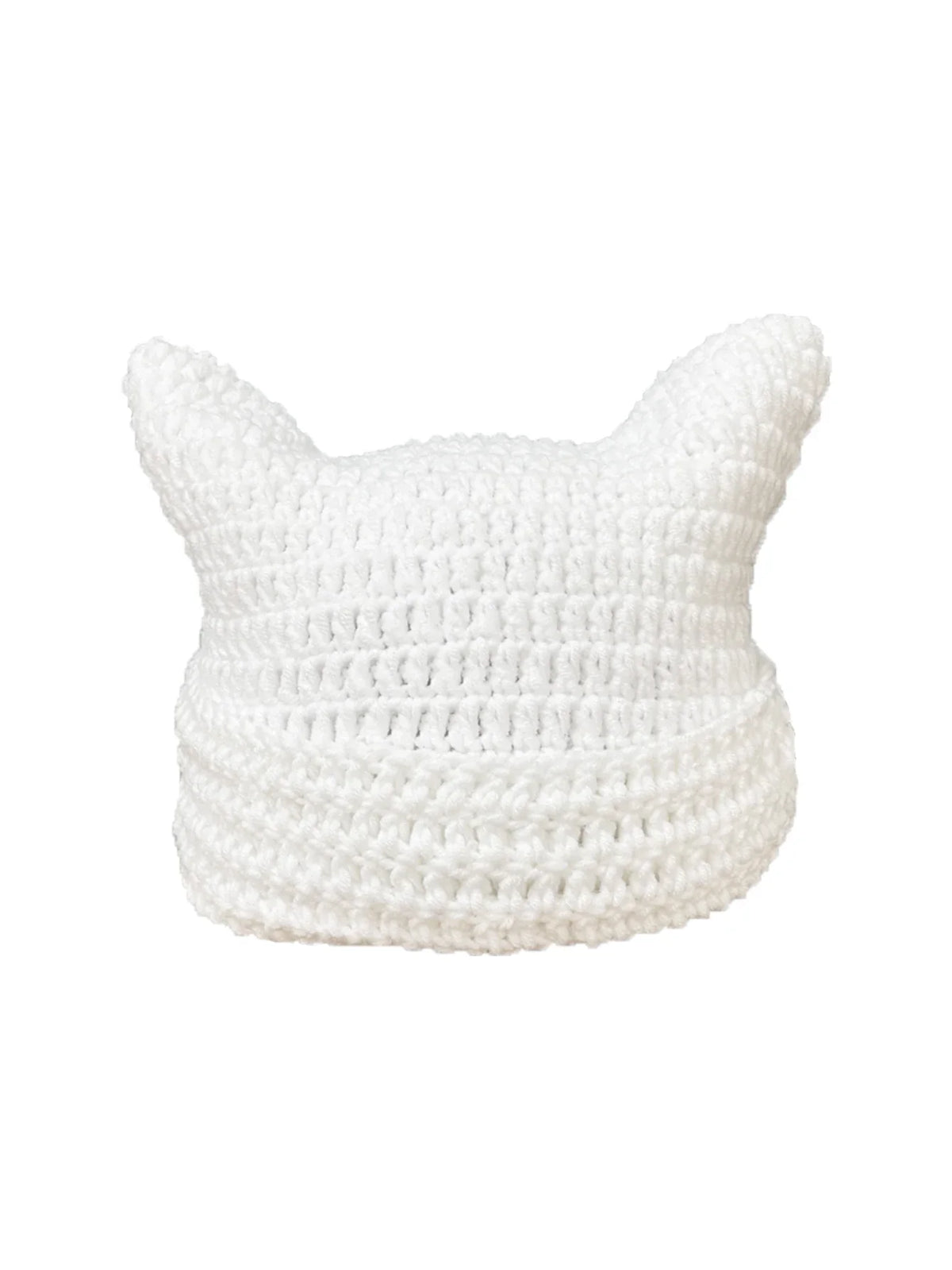 Cute Cat Ears Striped Beanie