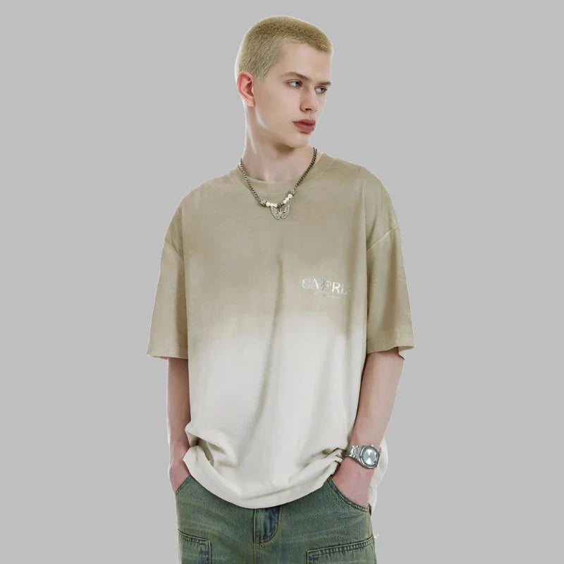 Retro Hand Spray Letter T-Shirt