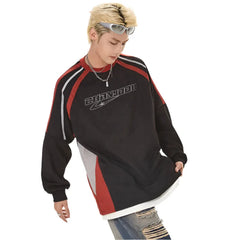 Patchwork Suede Hip Hop  Shirt