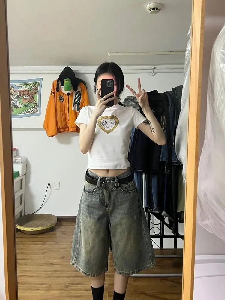 Y2k Vintage Baggy Oversized Woman's Shorts