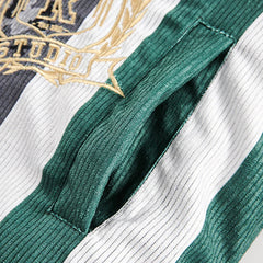 Retro Stripe Puffer Jacket