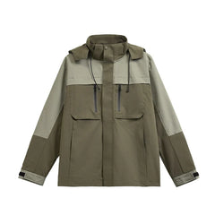 Spring Colorblock Hiking Hooded Jacket
