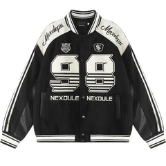 Maxdepy Baseball Leather Jacket