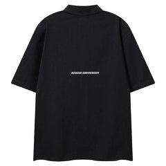 Hand Graphic Patchwork Shirt